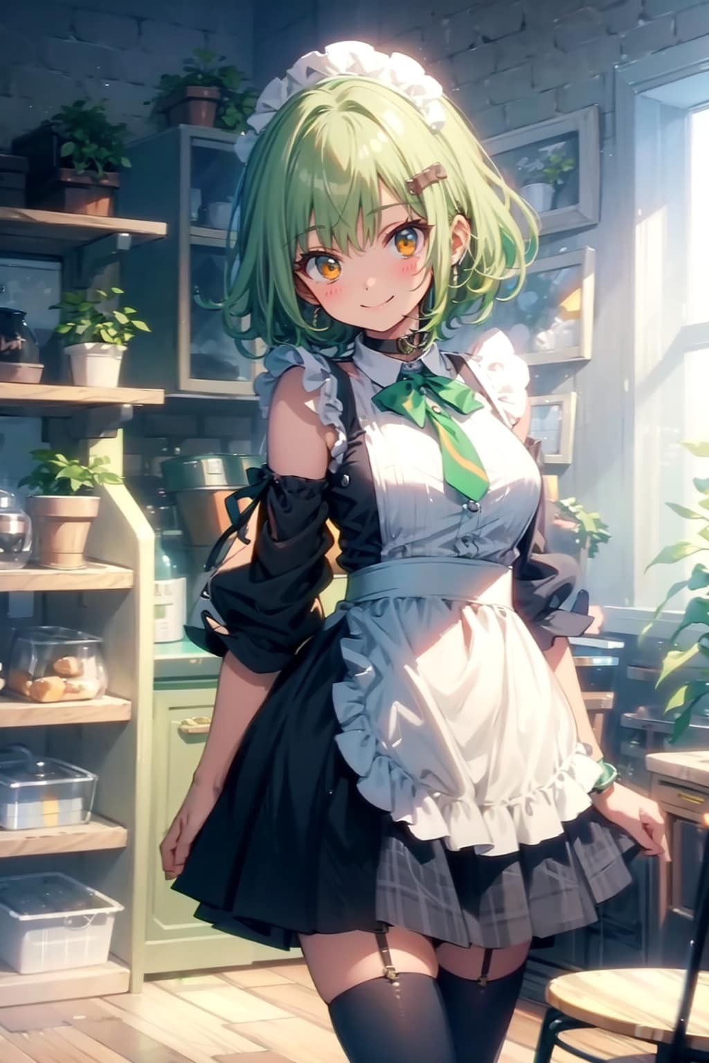 TOPAZ_メイド服の女の子。