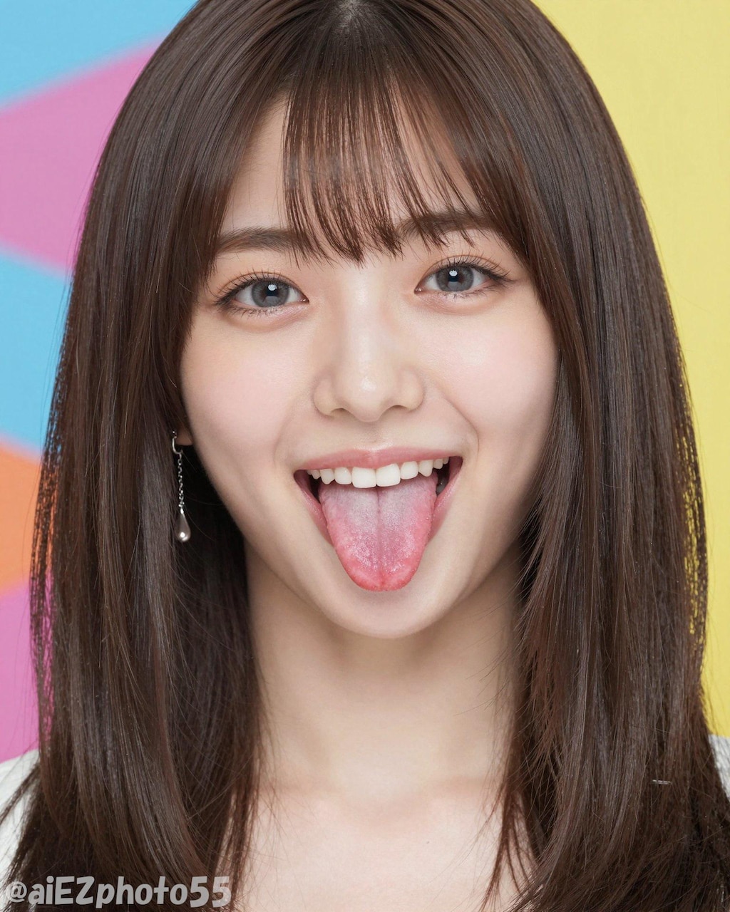 ベロ出しガール