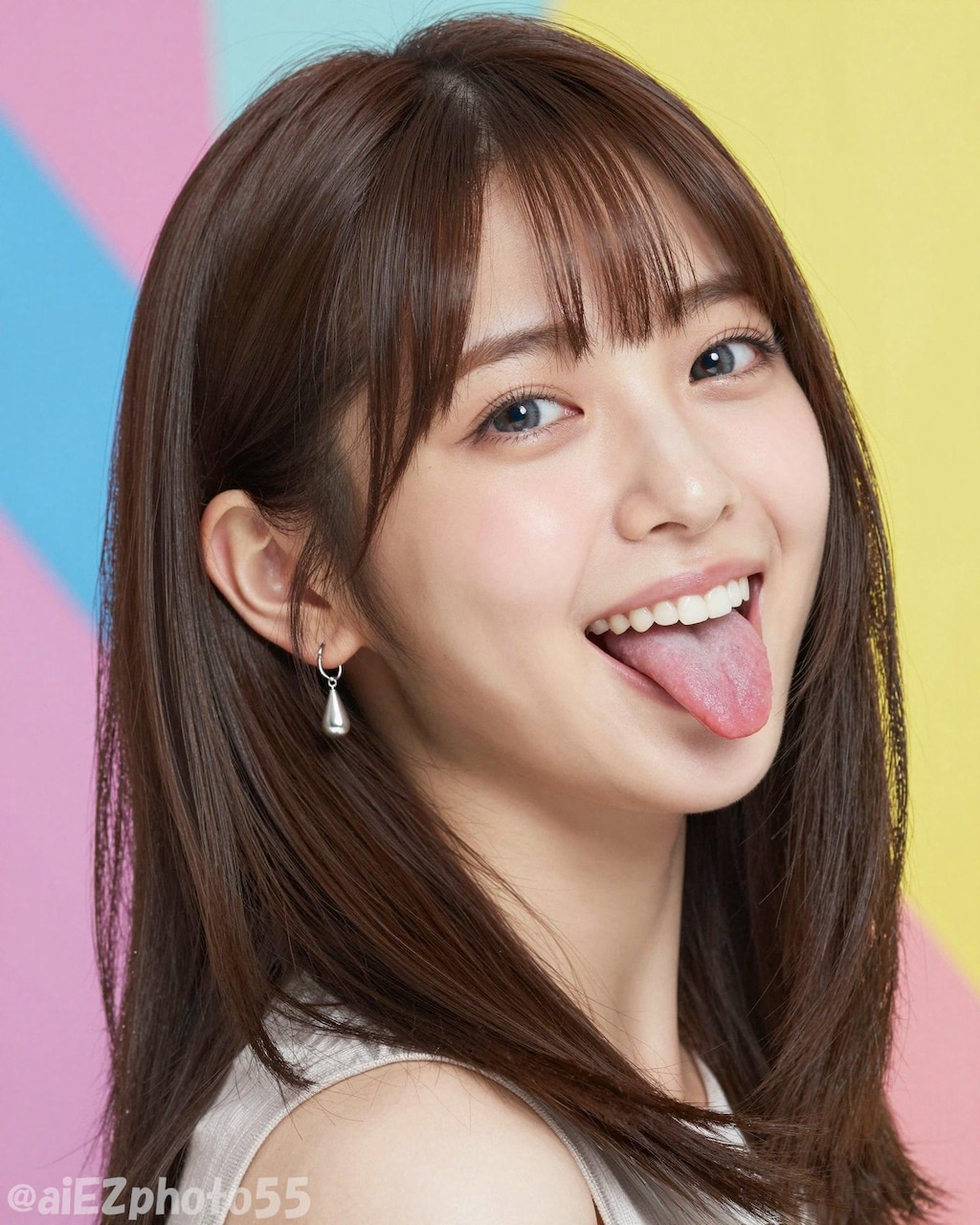 ベロ出しガール