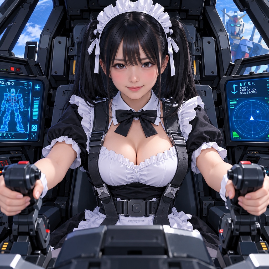 モビルスーツで戦うメイド