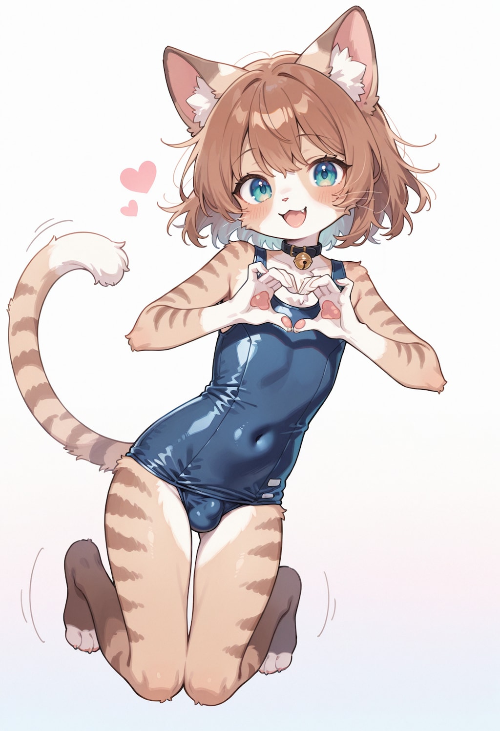 スク水ネコ男の娘ちゃん