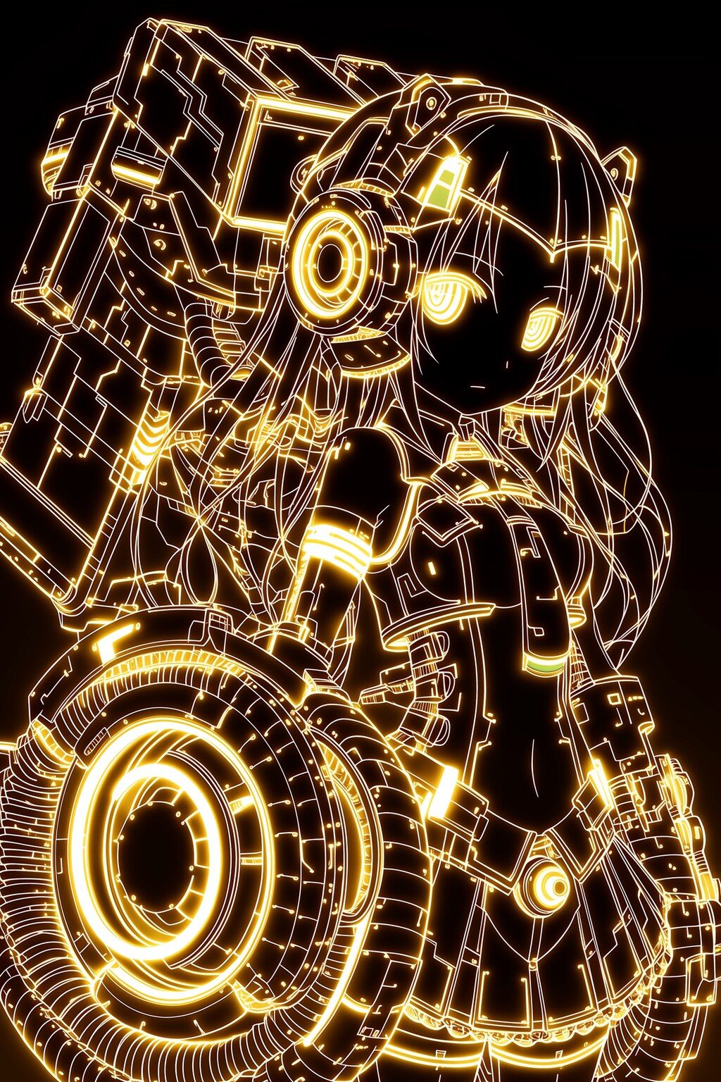 黄金ラインメカ娘