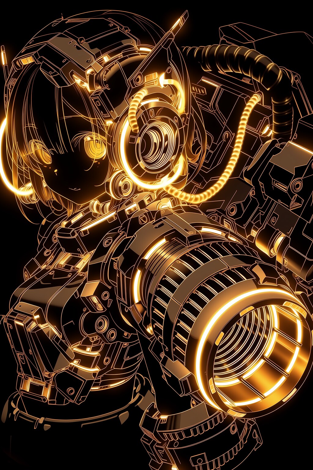黄金ラインメカ娘