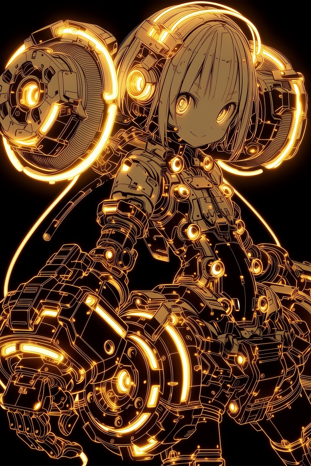 黄金ラインメカ娘