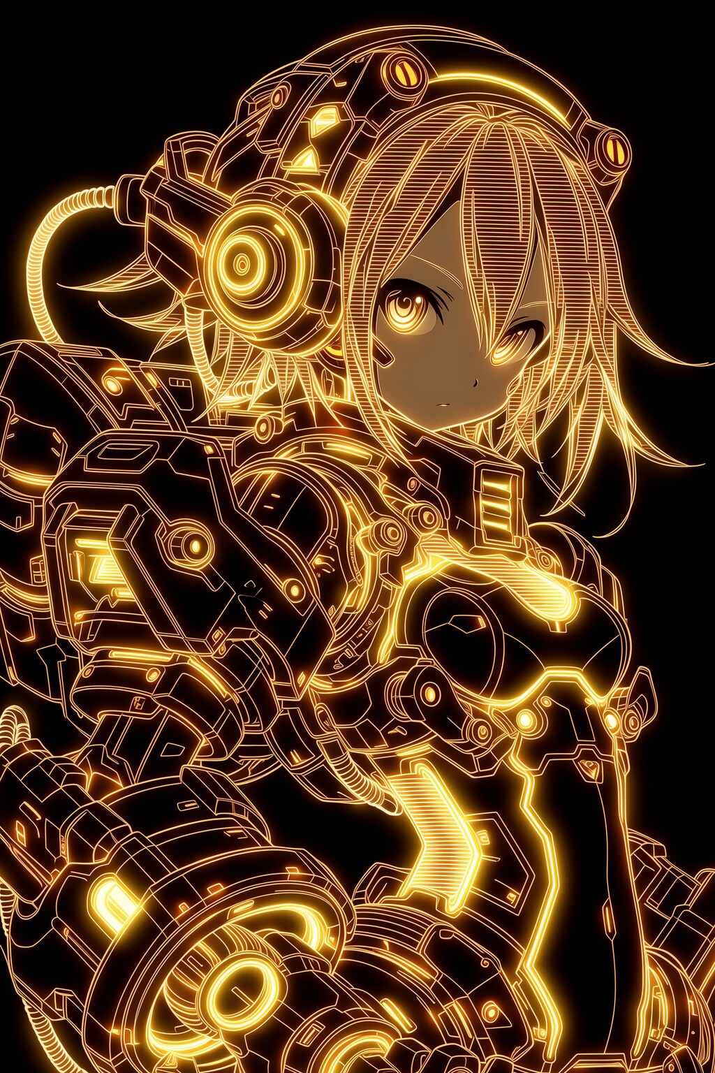 黄金ラインメカ娘