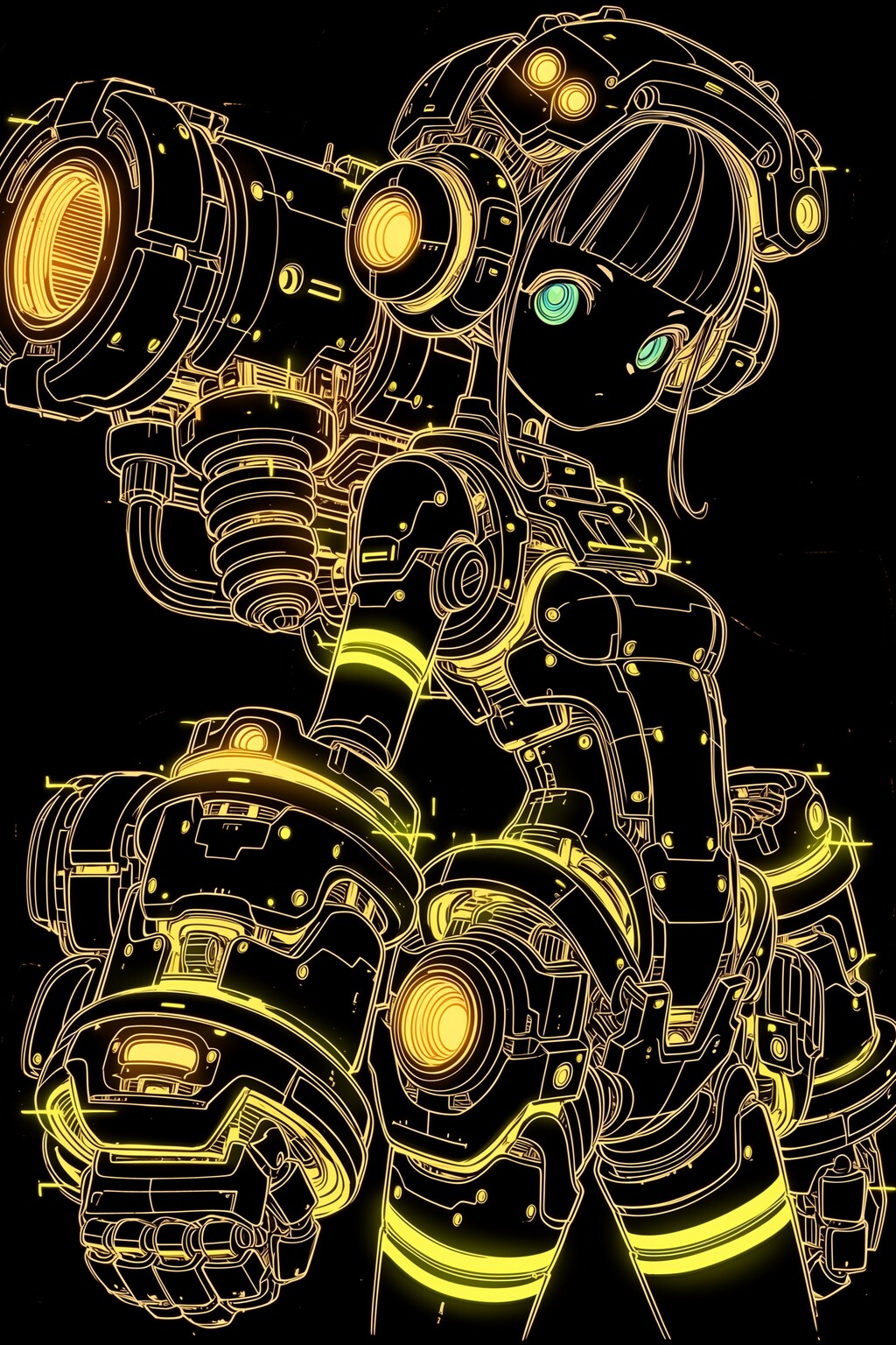 黄金ラインメカ娘