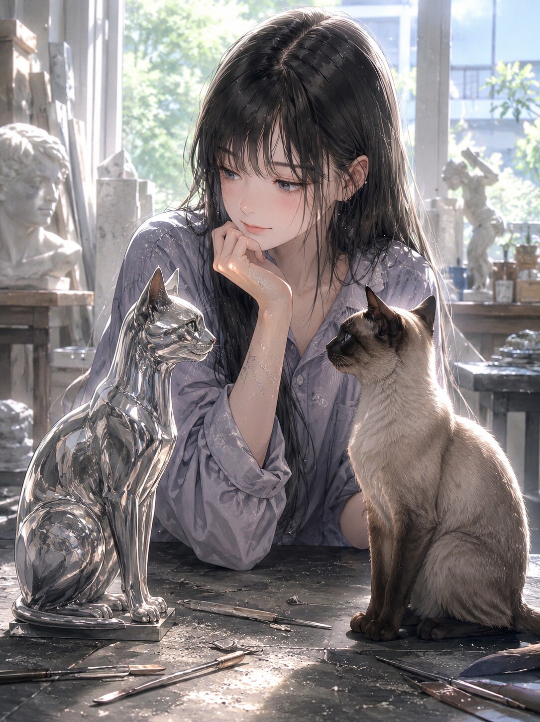 『ぼく、こんなにつるつるじゃないのに』 | の人気AIイラスト・グラビア