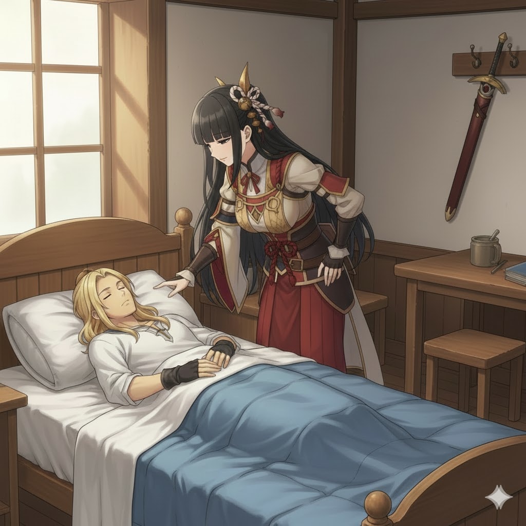 起床のシーン（モンハンネタ）