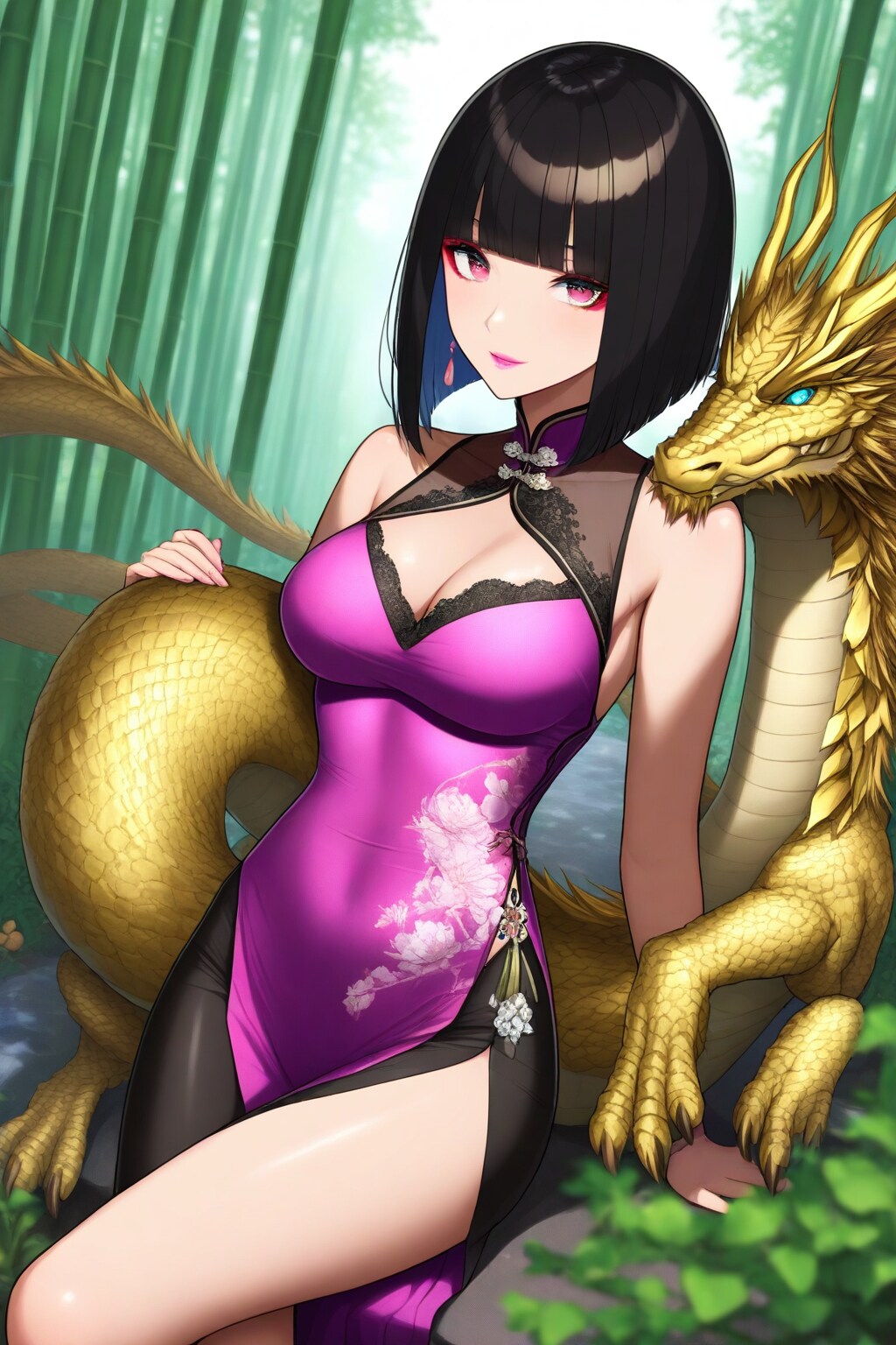 美女とドラコン