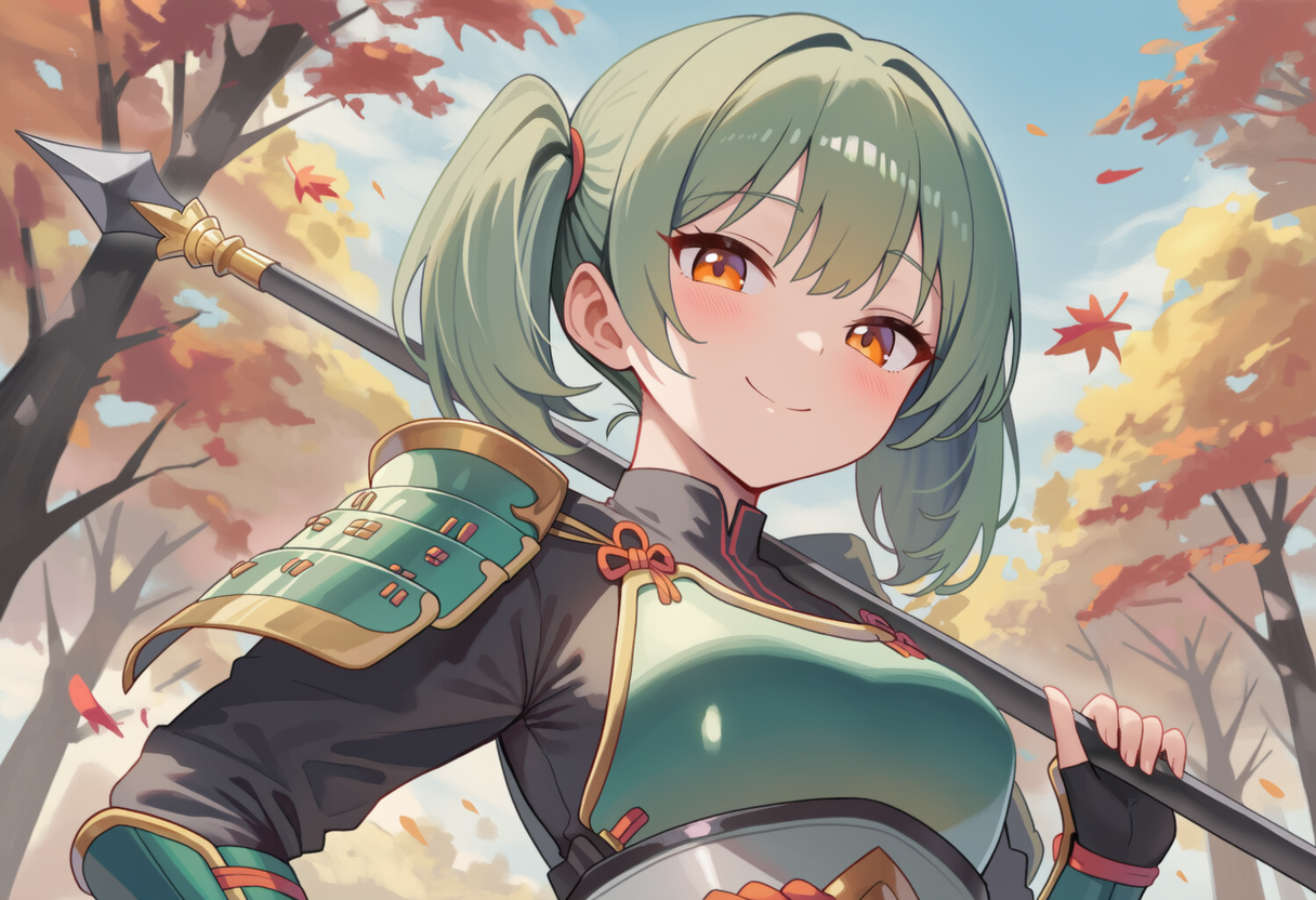 緑髪