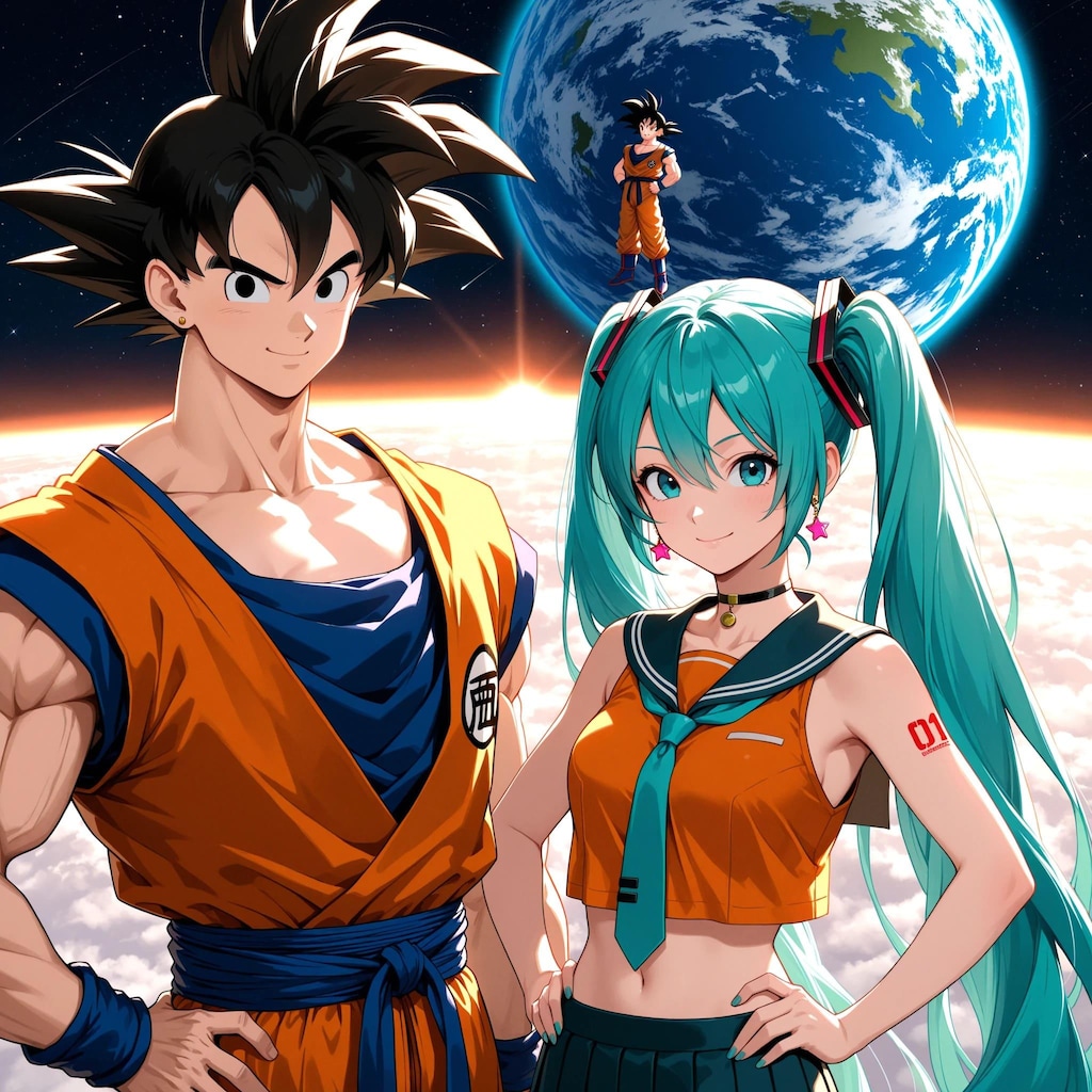 初音ミクと孫悟空