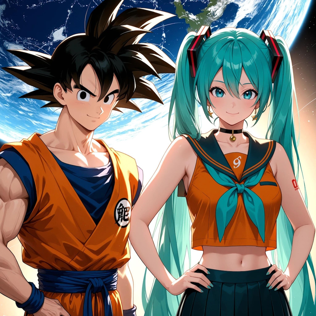 初音ミクと孫悟空