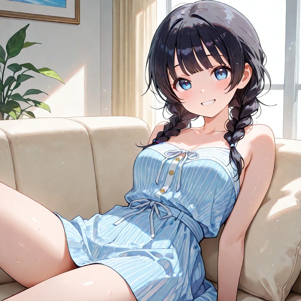 くつろぎすぎな茉里奈ちゃん