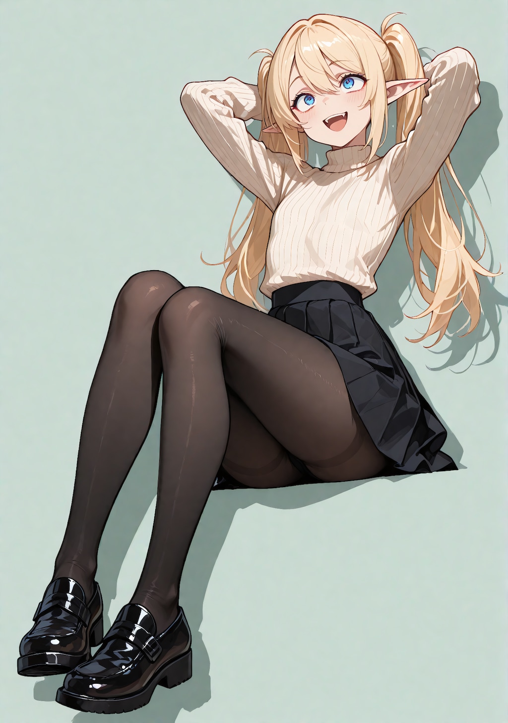 セーターとルーチェ（パンツあり）