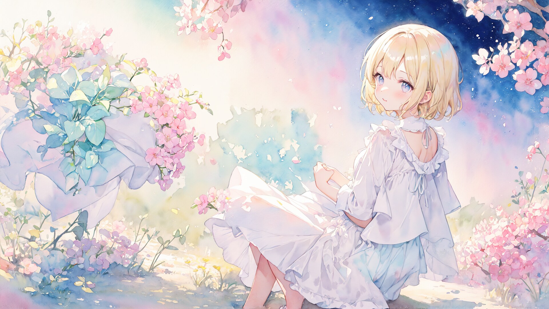 きれいな水彩画