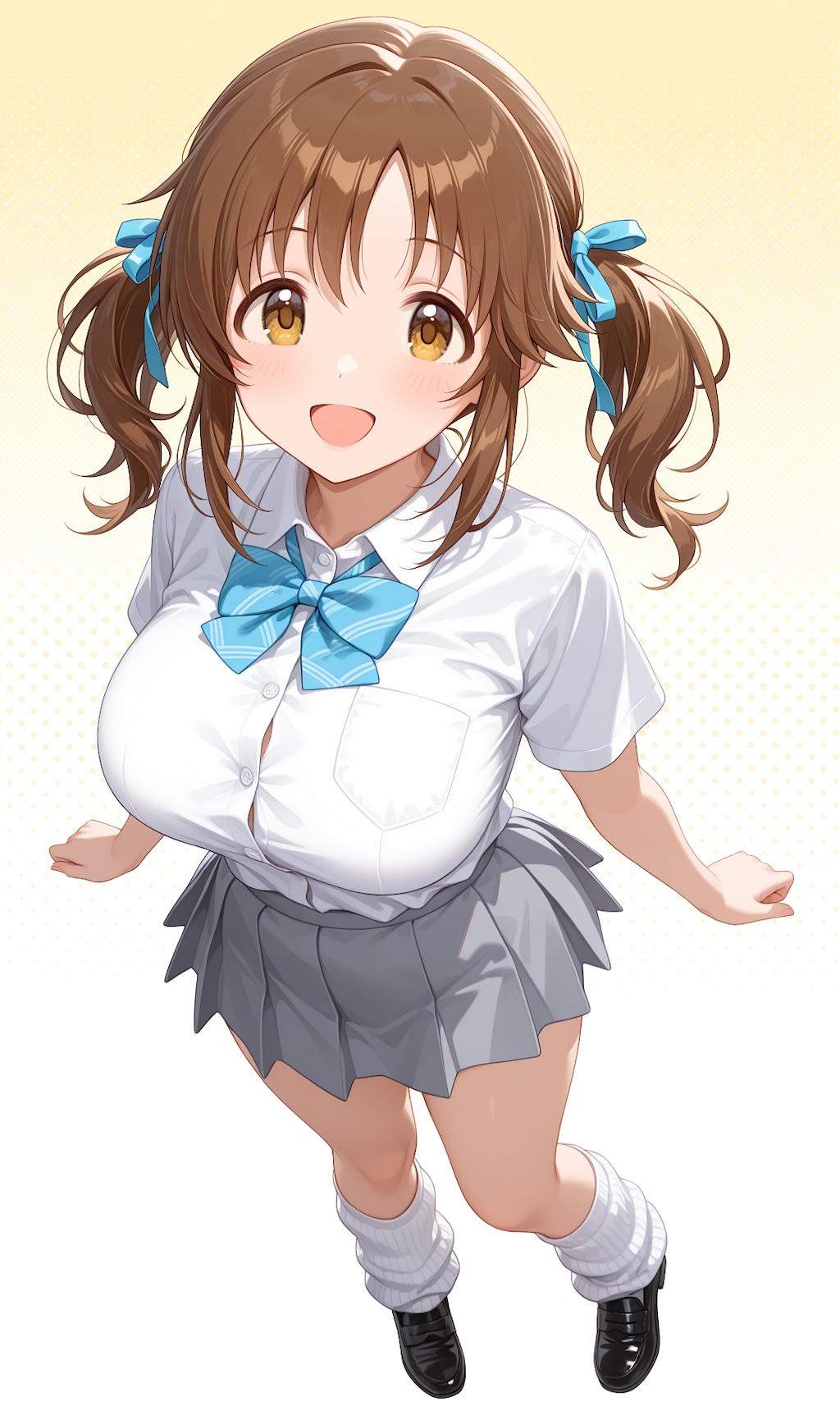 藍子、愛梨、しゅがはのミニスカ制服＆ルーズソックス