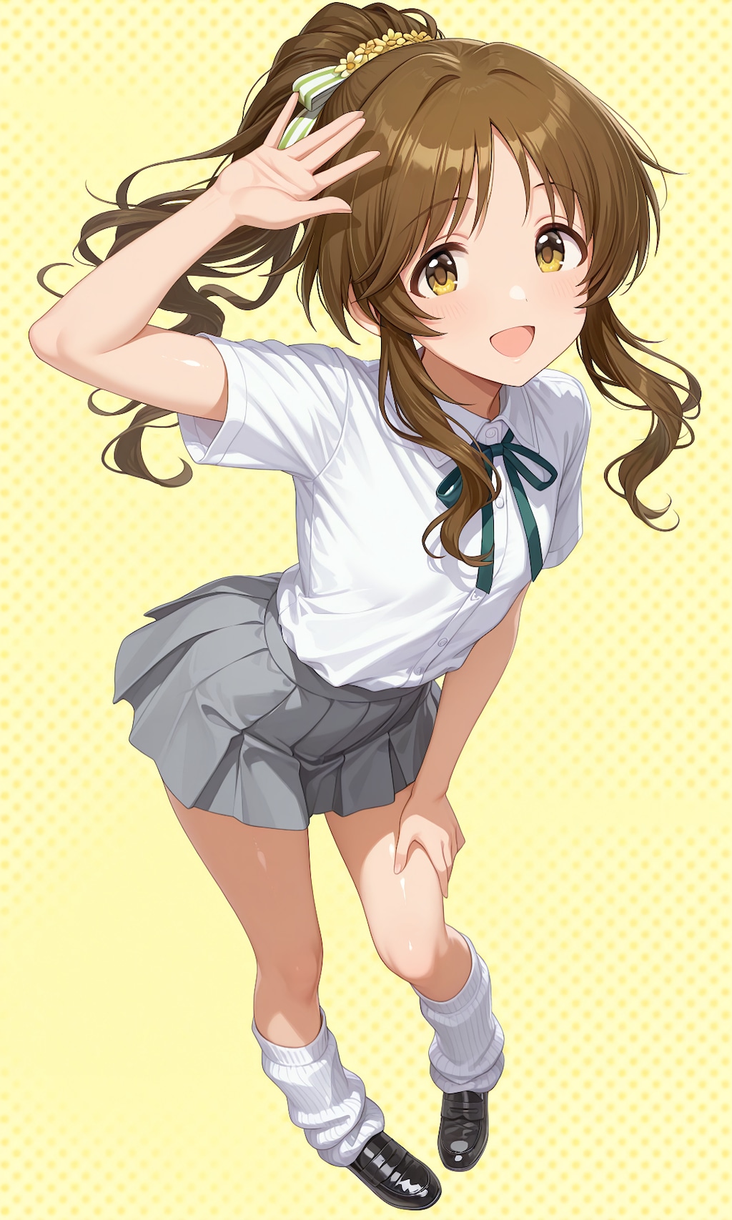 藍子、愛梨、しゅがはのミニスカ制服＆ルーズソックス