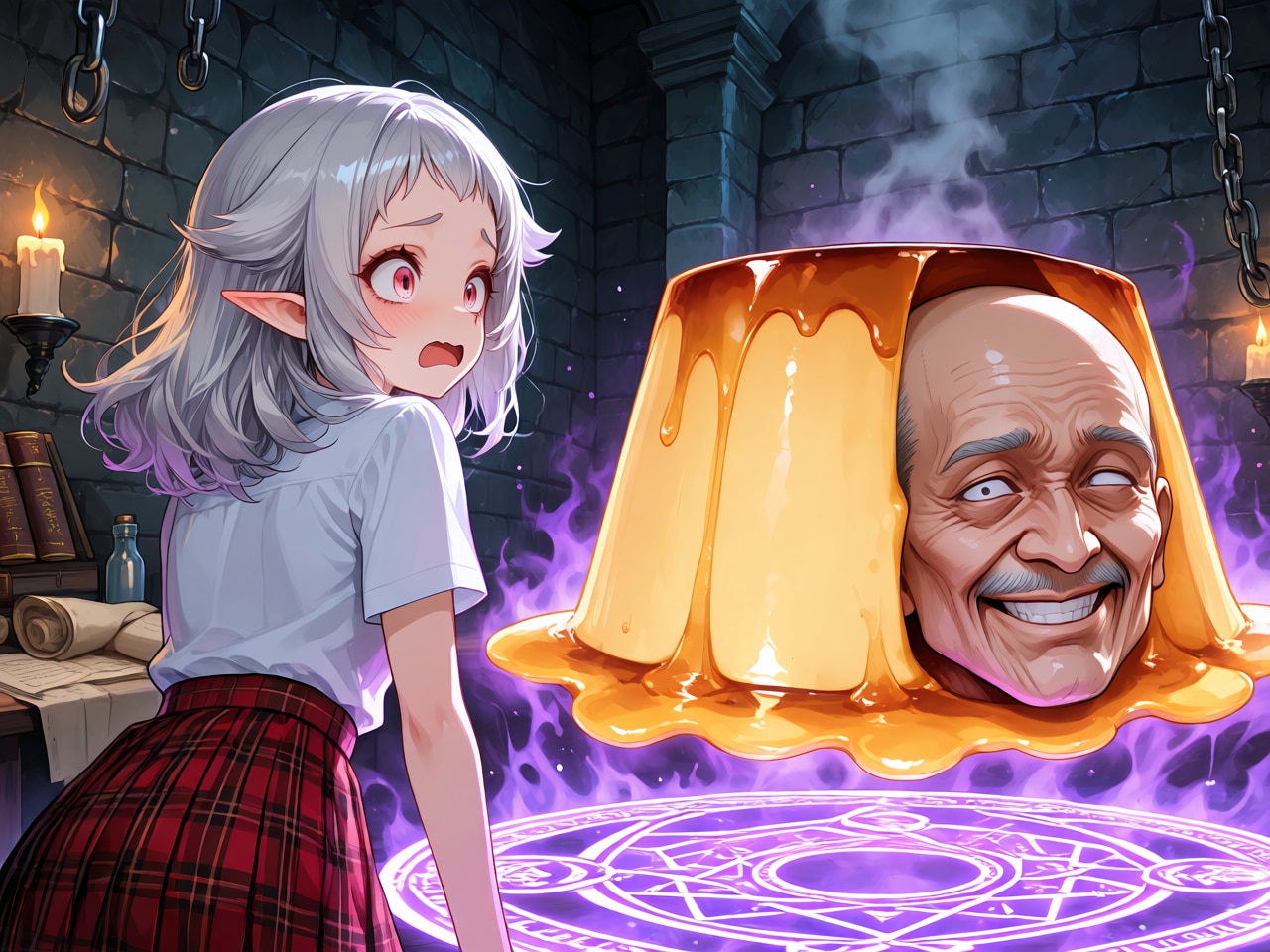 ヤバいプリン召喚しちゃった！！ | の人気AIイラスト・グラビア