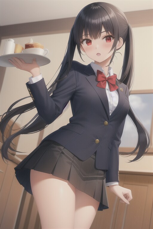 喫茶店のウェートレス