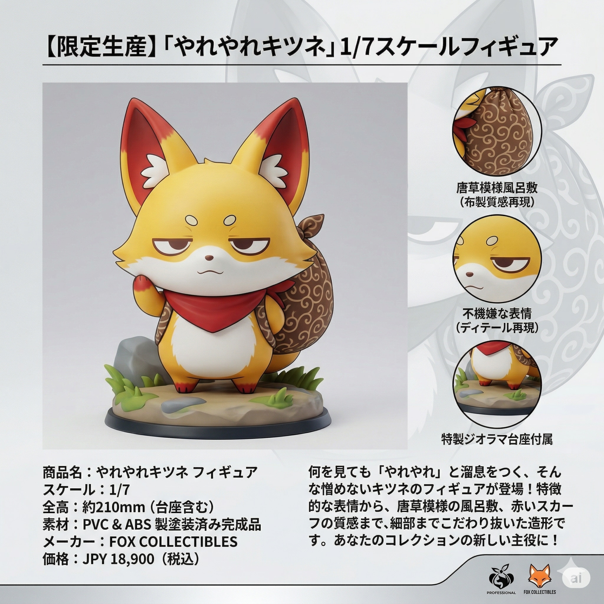 【限定生産】キツネフィギュア販売 | の人気AIイラスト・グラビア