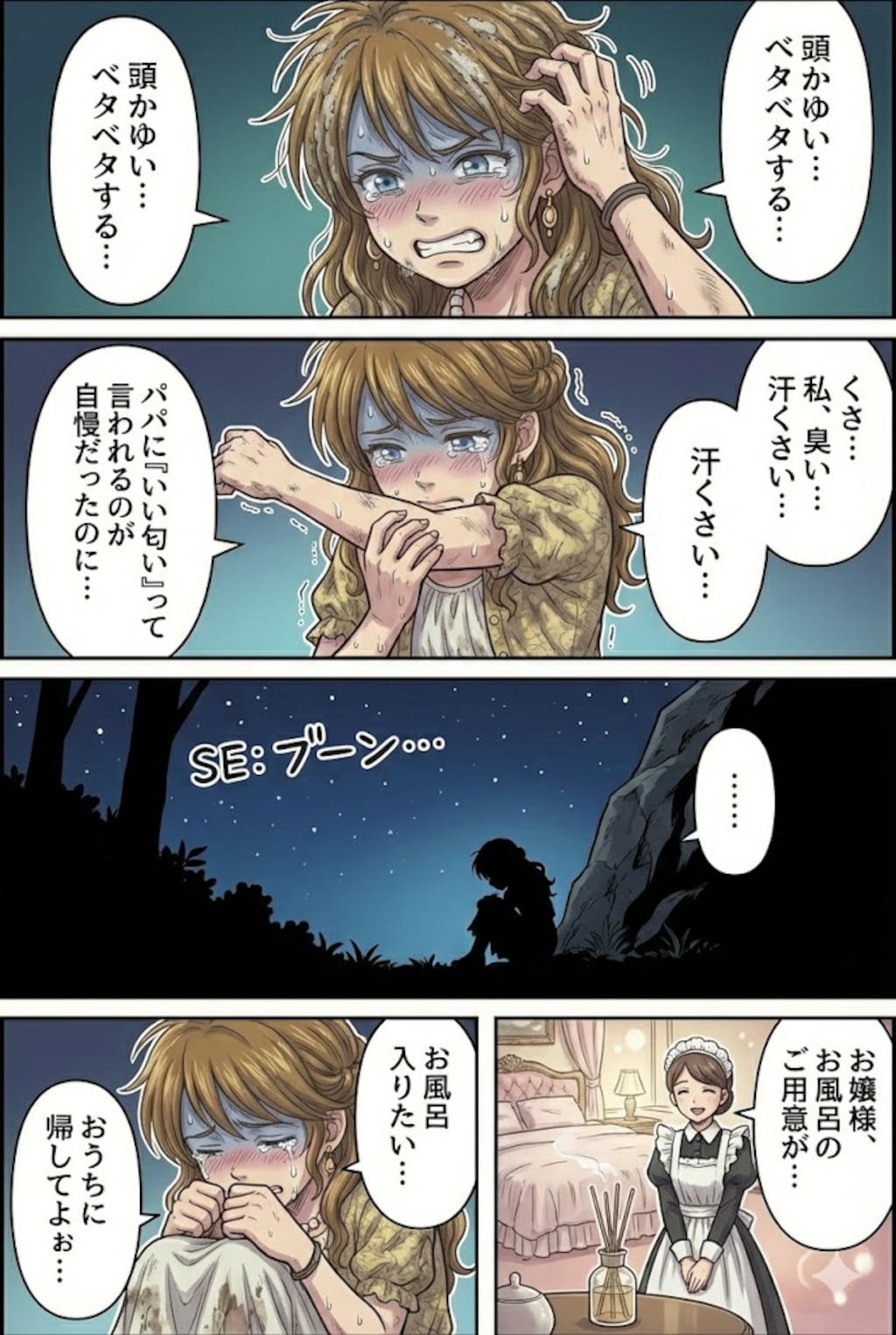 無人島でわからせられるメスガキ漫画その１