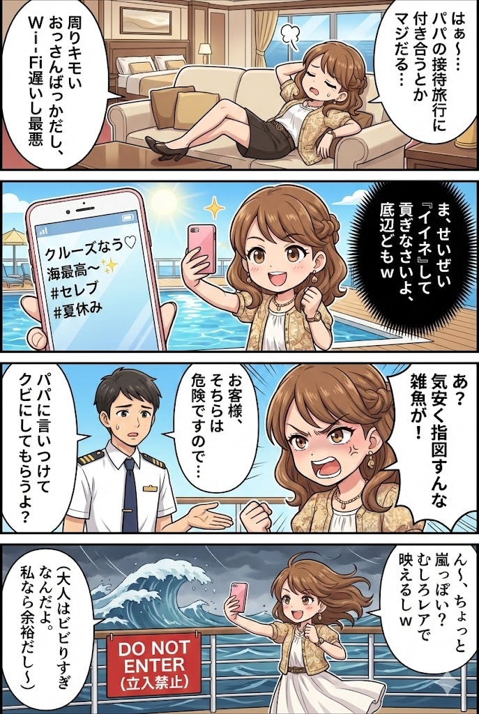 無人島でわからせられるメスガキ漫画その１ | の人気AIイラスト・グラビア
