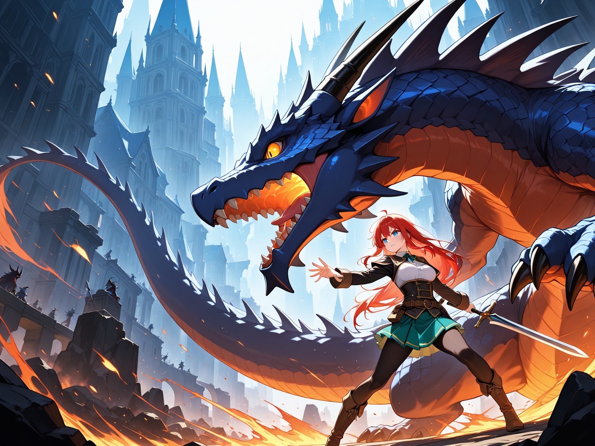 龍を使役する騎士 | の人気AIイラスト・グラビア