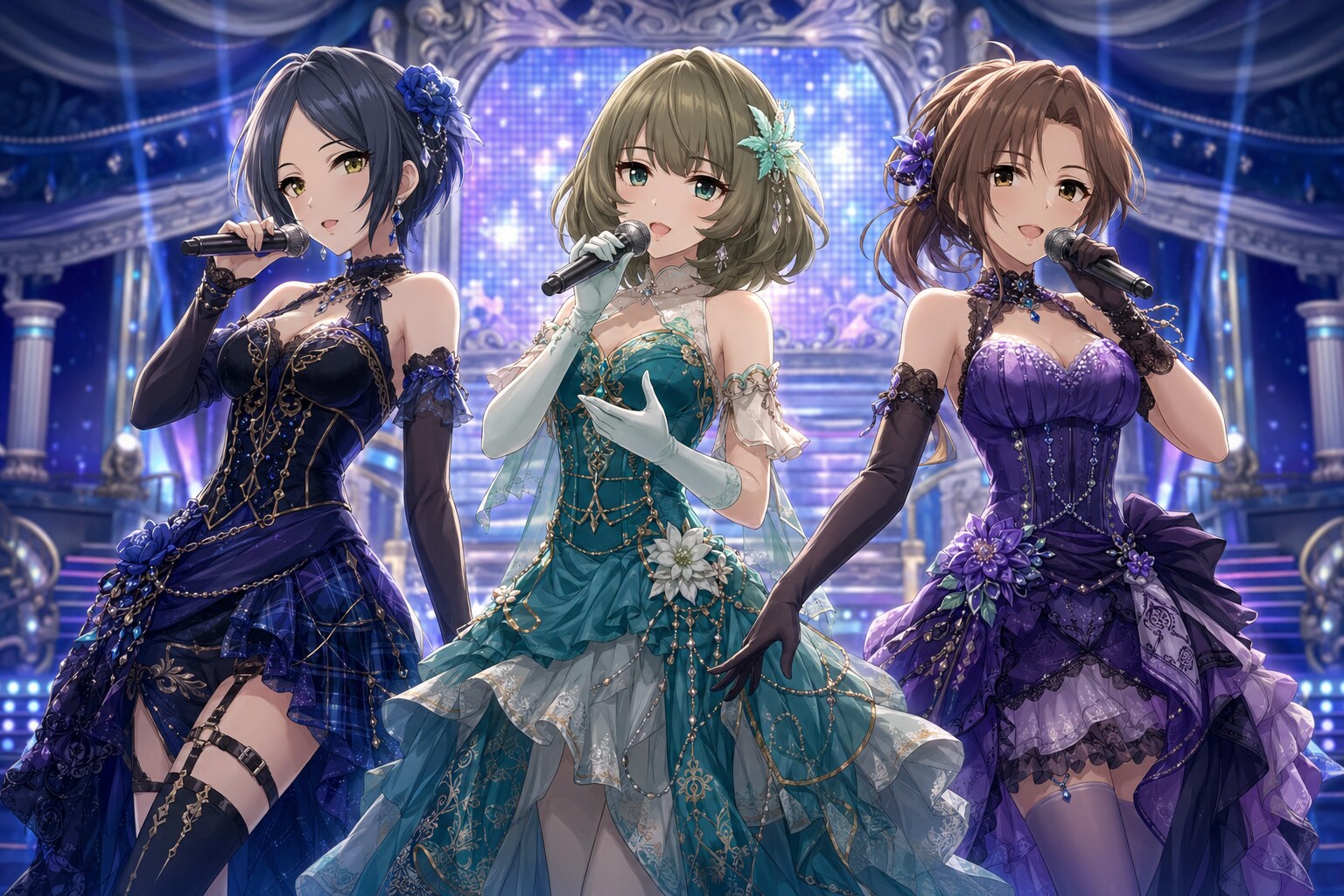 高垣楓と川嶋瑞樹と速水奏のライブ | の人気AIイラスト・グラビア