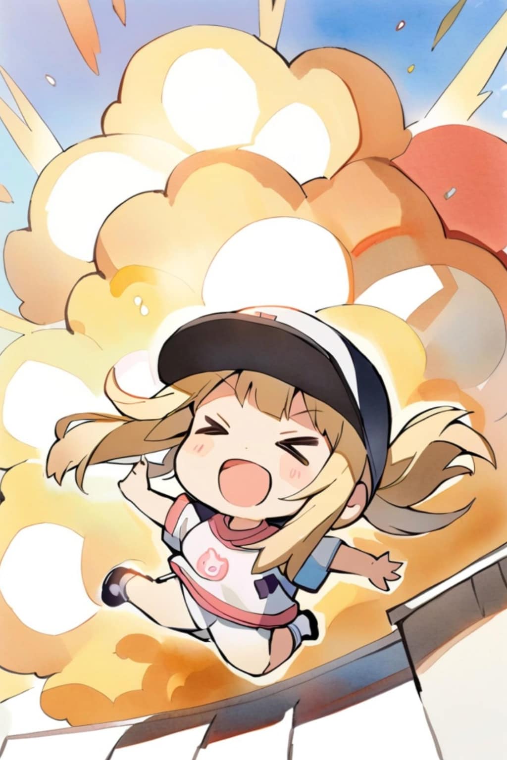 元気爆発の金髪ちゃん