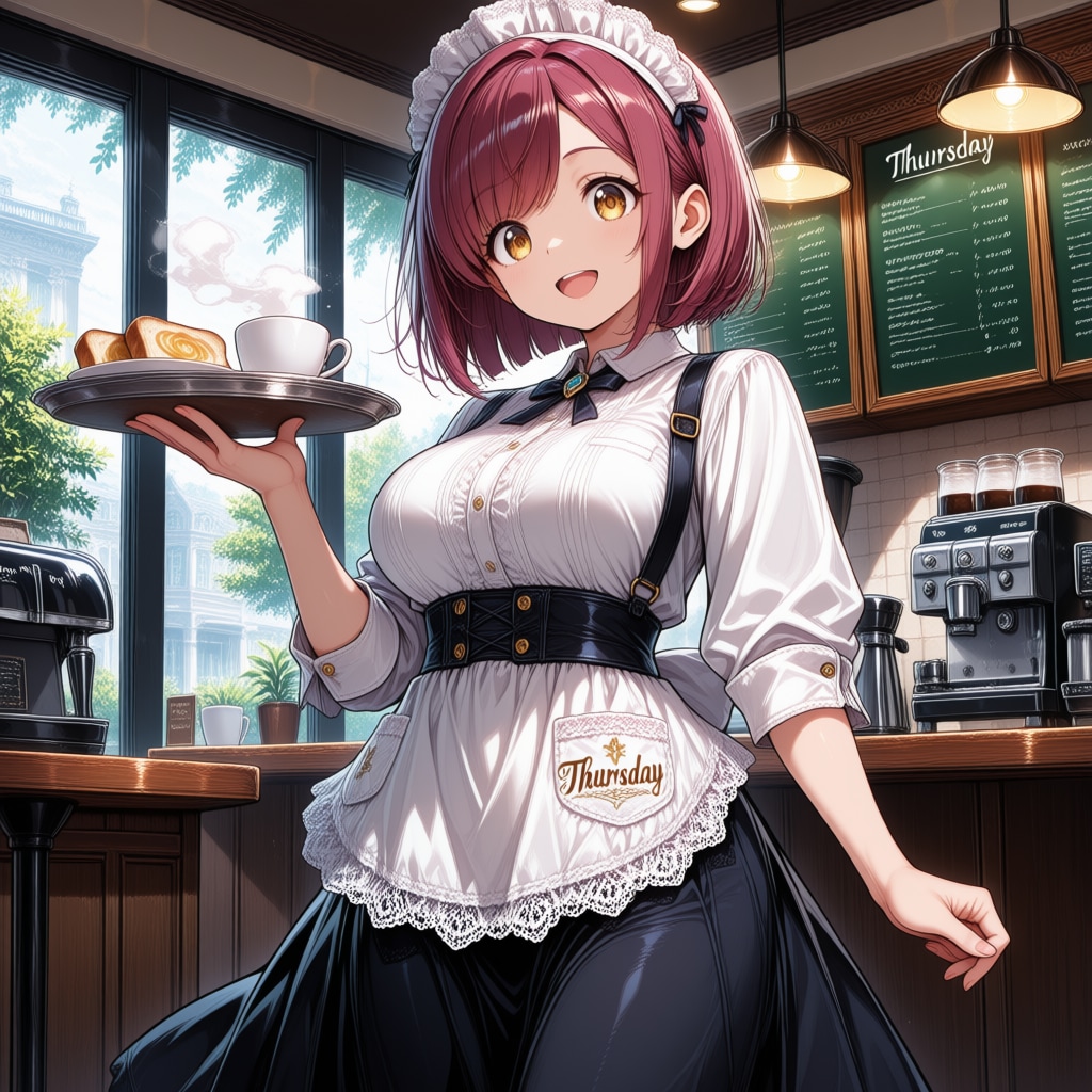 おはようございます（挨拶メイドの芽衣ちゃん）
