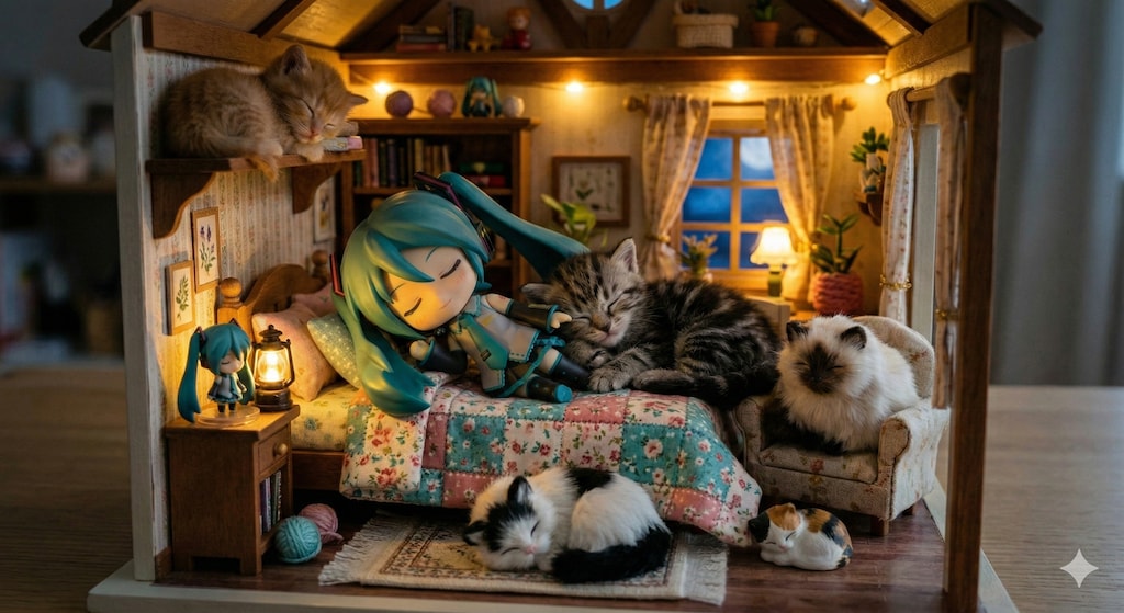 ミクちゃん おやすみなさい🌛