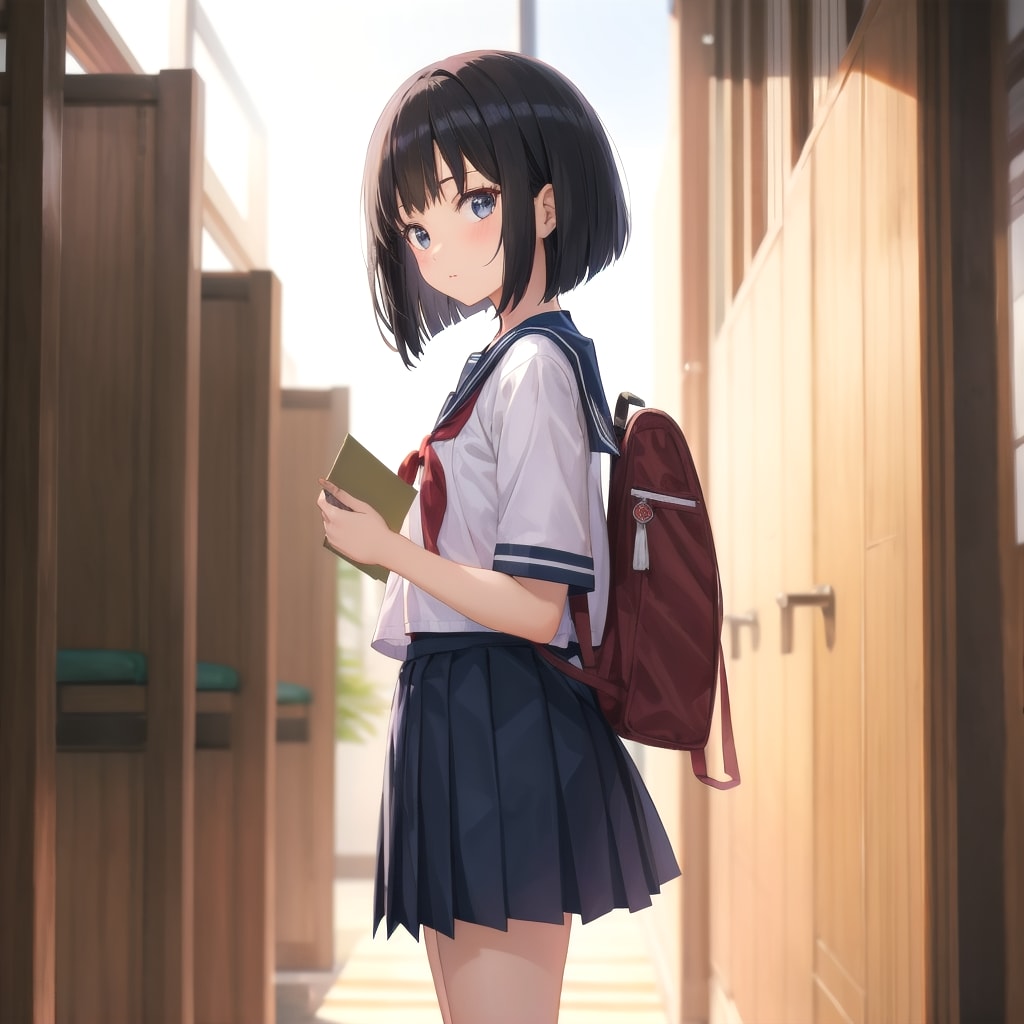黒髪おかっぱ中学生①