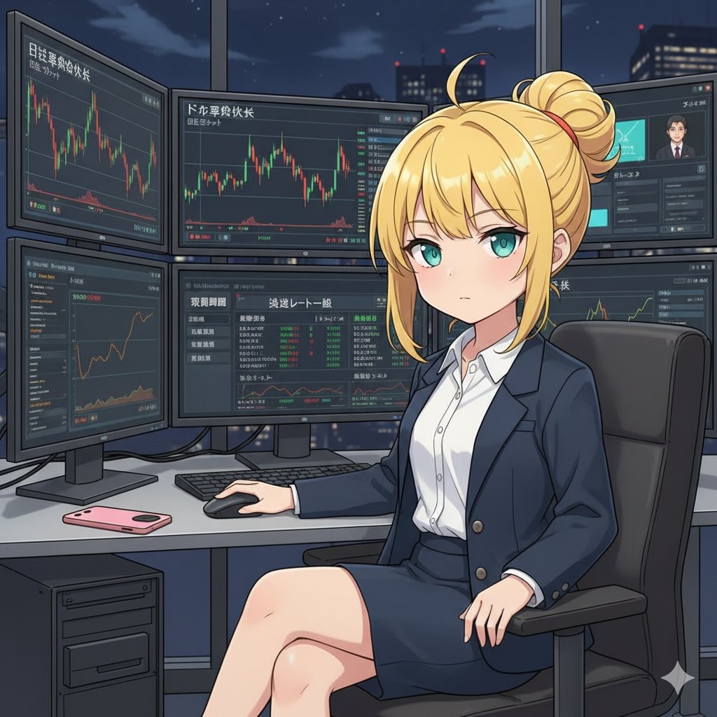 １クリックで１億ドルを動かすクールな敏腕トレーダー