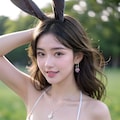 野うさぎとの出会い 7枚目
