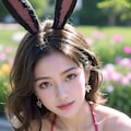 野うさぎとの出会い 12枚目