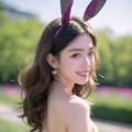 野うさぎとの出会い 8枚目