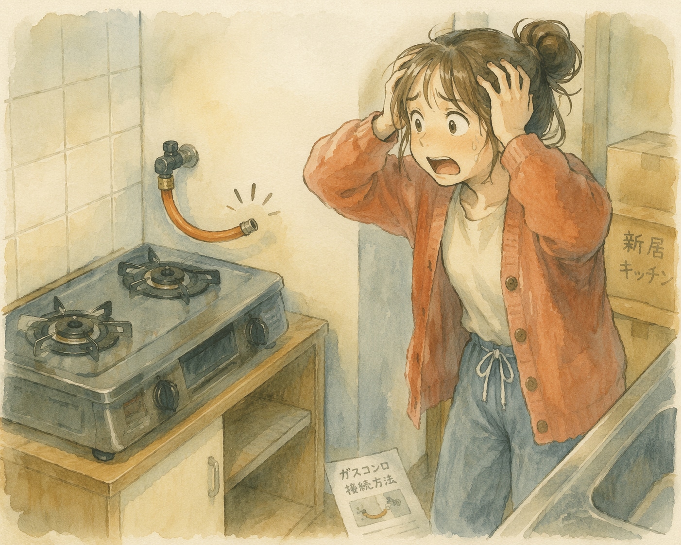 ガスホースが短くて届かない | の人気AIイラスト・グラビア