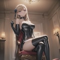典型的なS女性様（ブロンド＆レザー） 3枚目