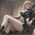 典型的なS女性様（ブロンド＆レザー） 6枚目