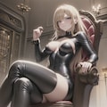 典型的なS女性様（ブロンド＆レザー） 4枚目