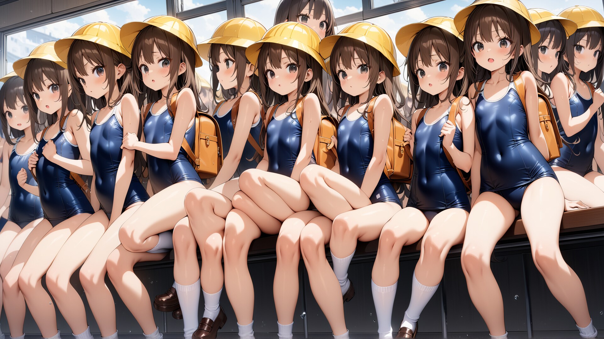 クールビズなら校則で水着に…