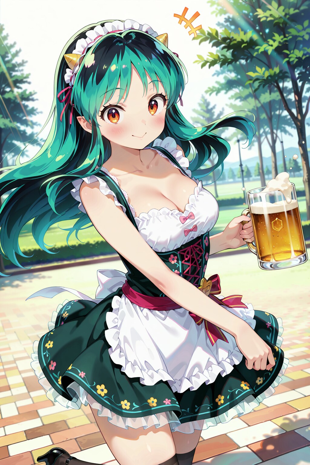 絶対領域に乾杯！ディアンドル・ラムちゃん
