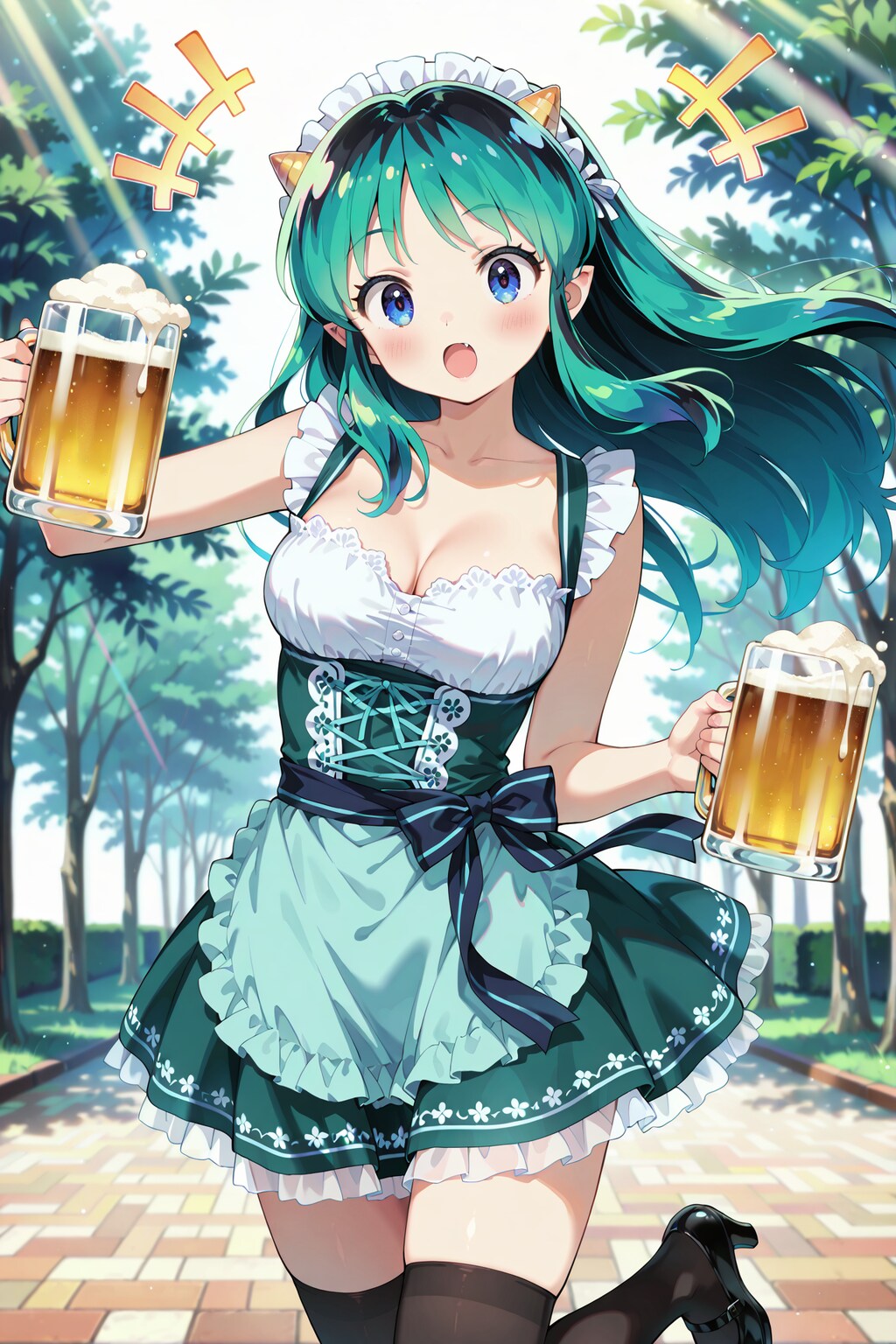 絶対領域に乾杯！ディアンドル・ラムちゃん