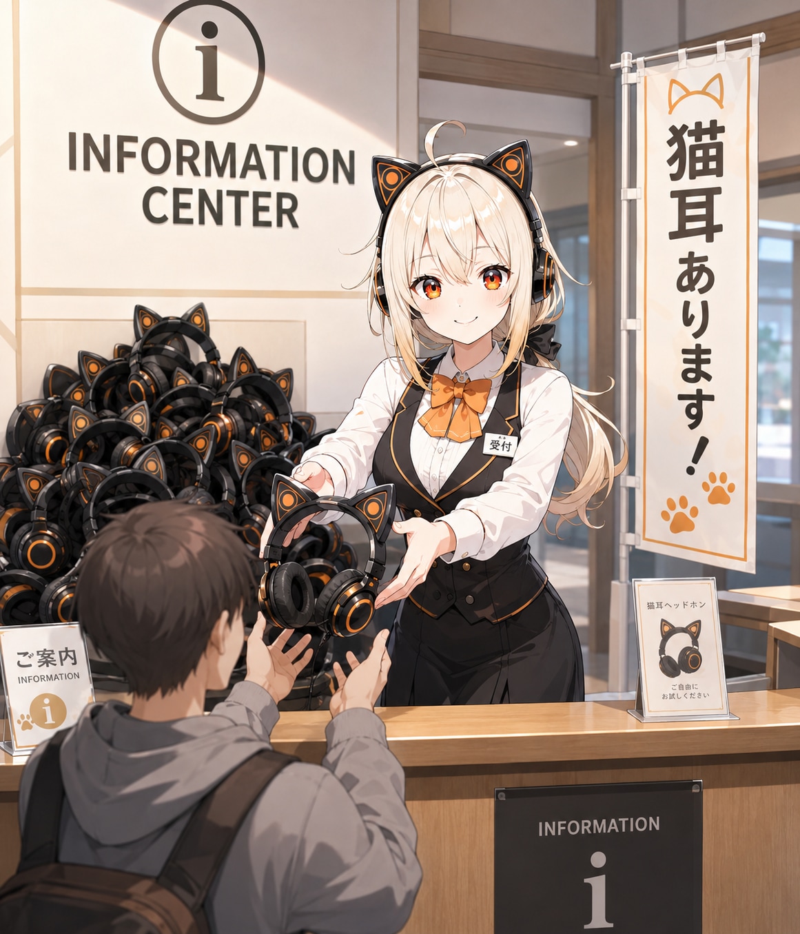 猫耳お配りしていまーす！ | の人気AIイラスト・グラビア