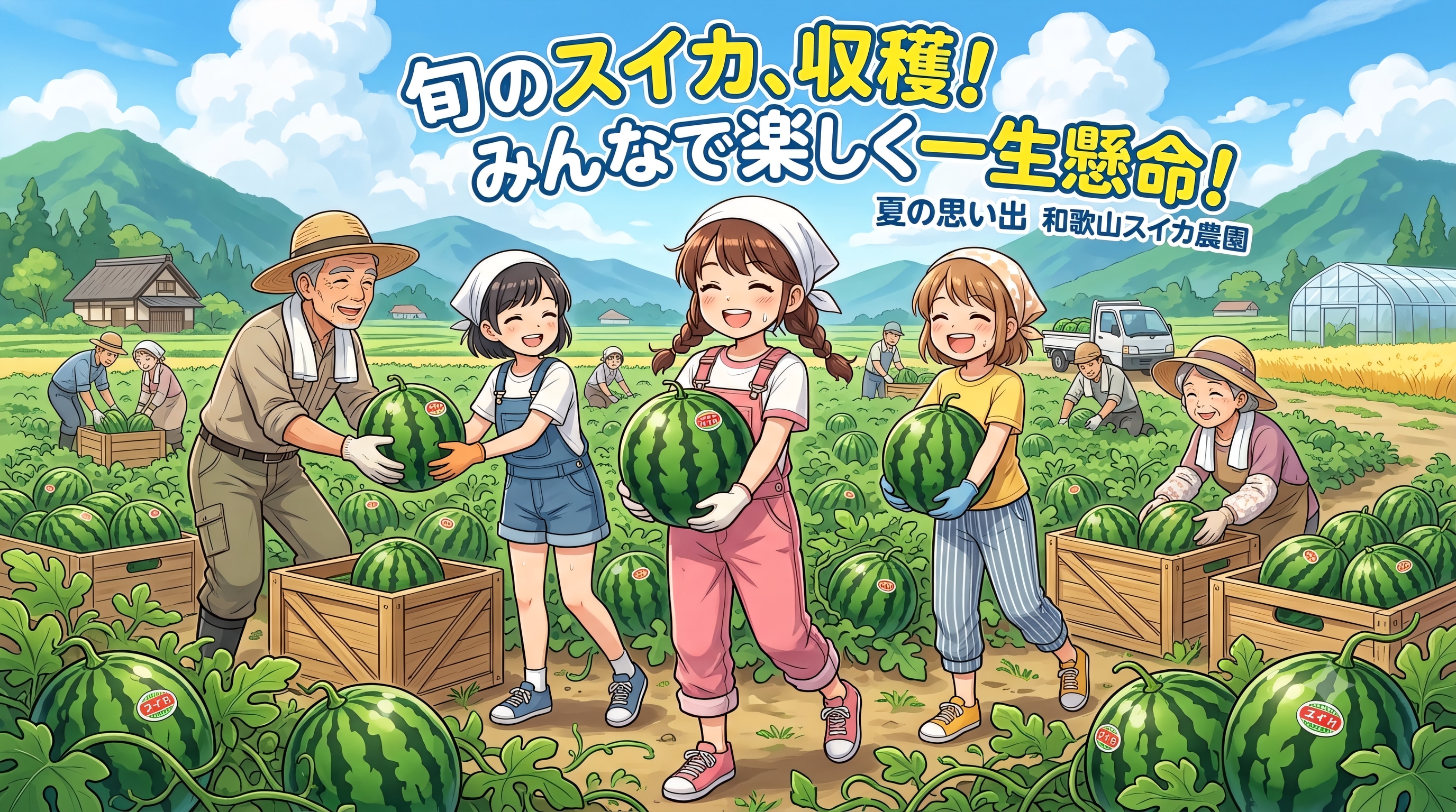 旬のスイカを収穫！２