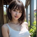 white tanktop 2枚目