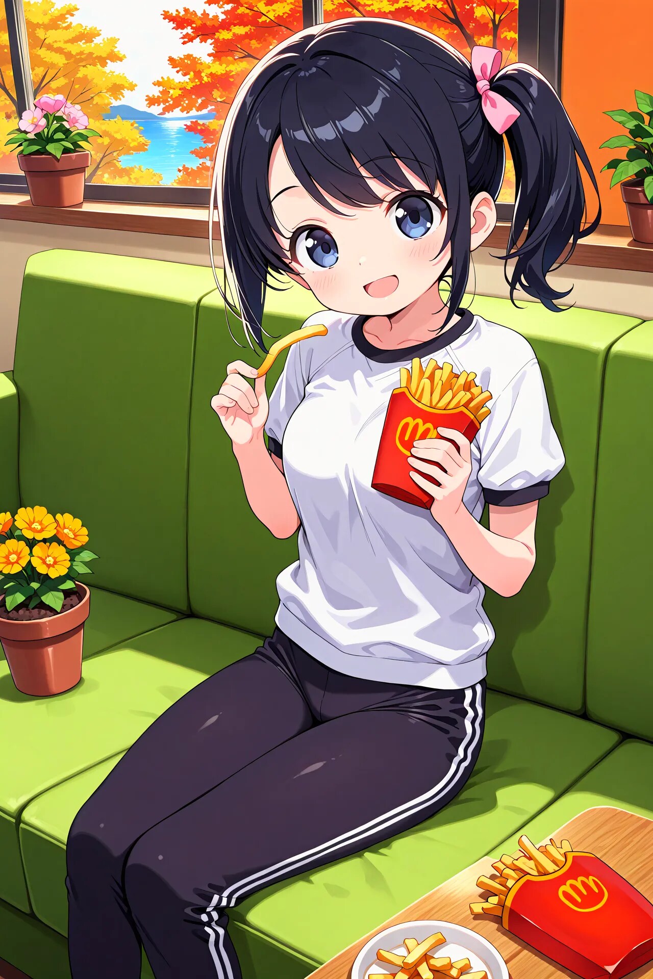 ファミレスグルメ・さやかちゃん | の人気AIイラスト・グラビア