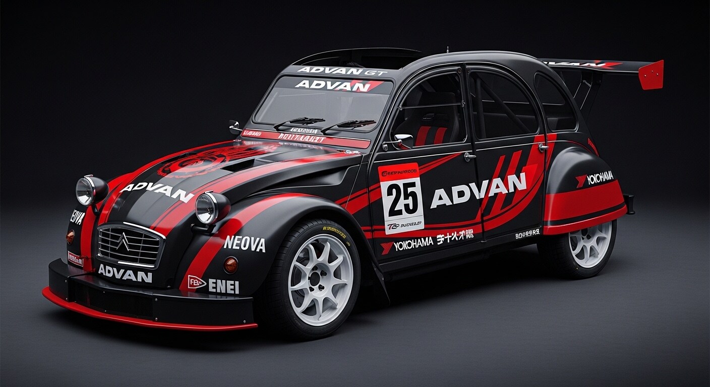 アドバンシトロエン2CVレーシングカー | の人気AIイラスト・グラビア