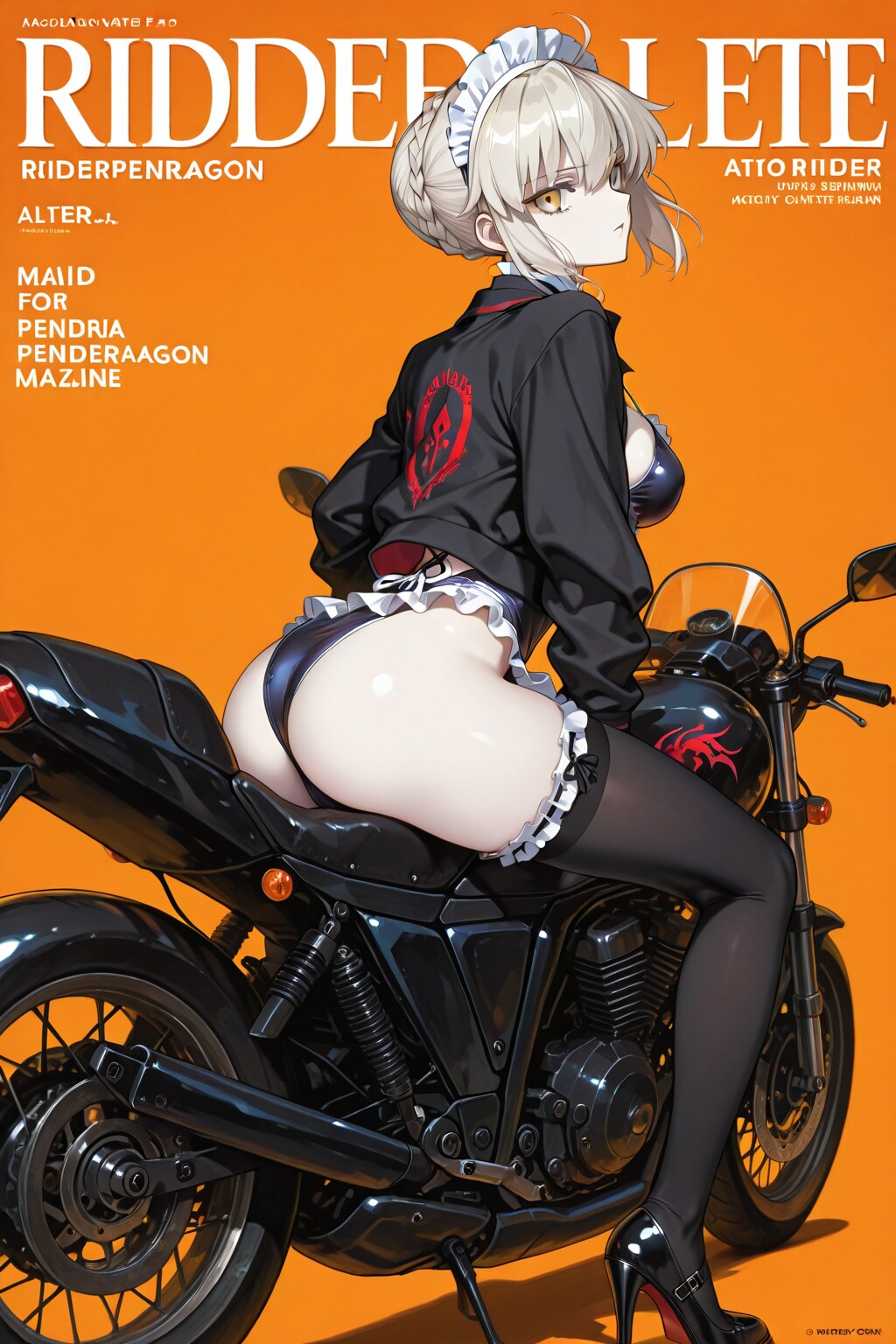 バイク雑誌表紙風