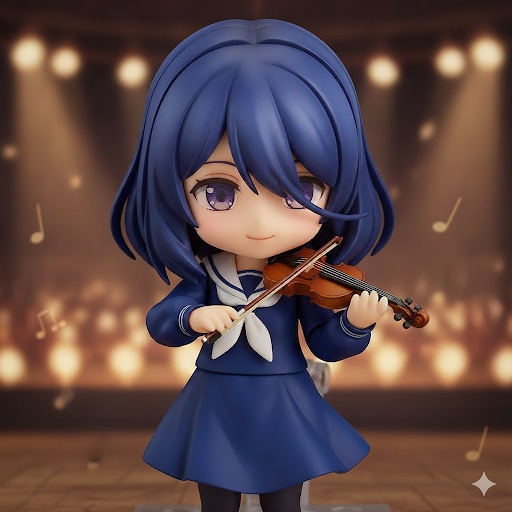 バイオリン女子さん　ねんどろいど風 | の人気AIイラスト・グラビア
